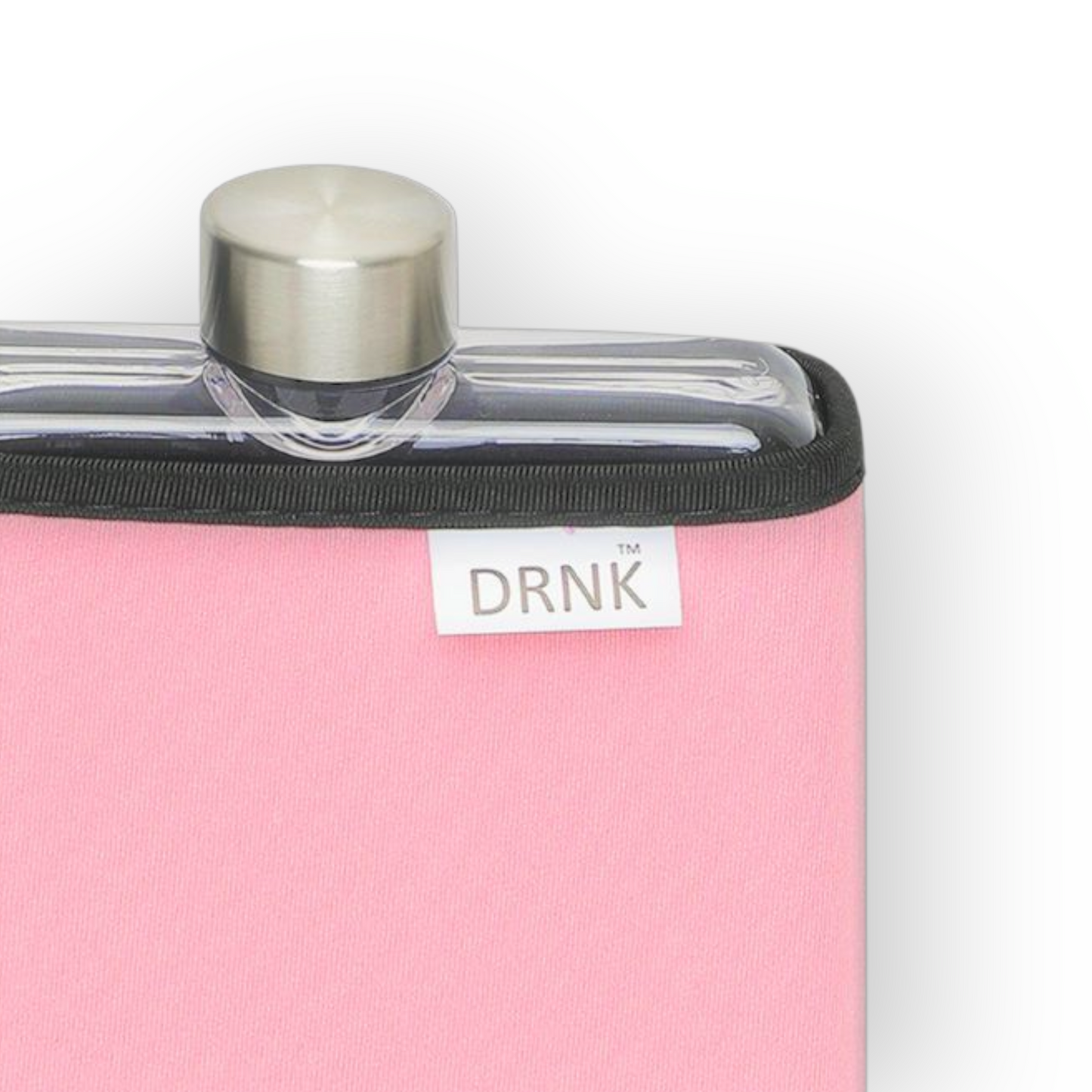 Tritan slim water bottle with Pink sleeve (500 ml)