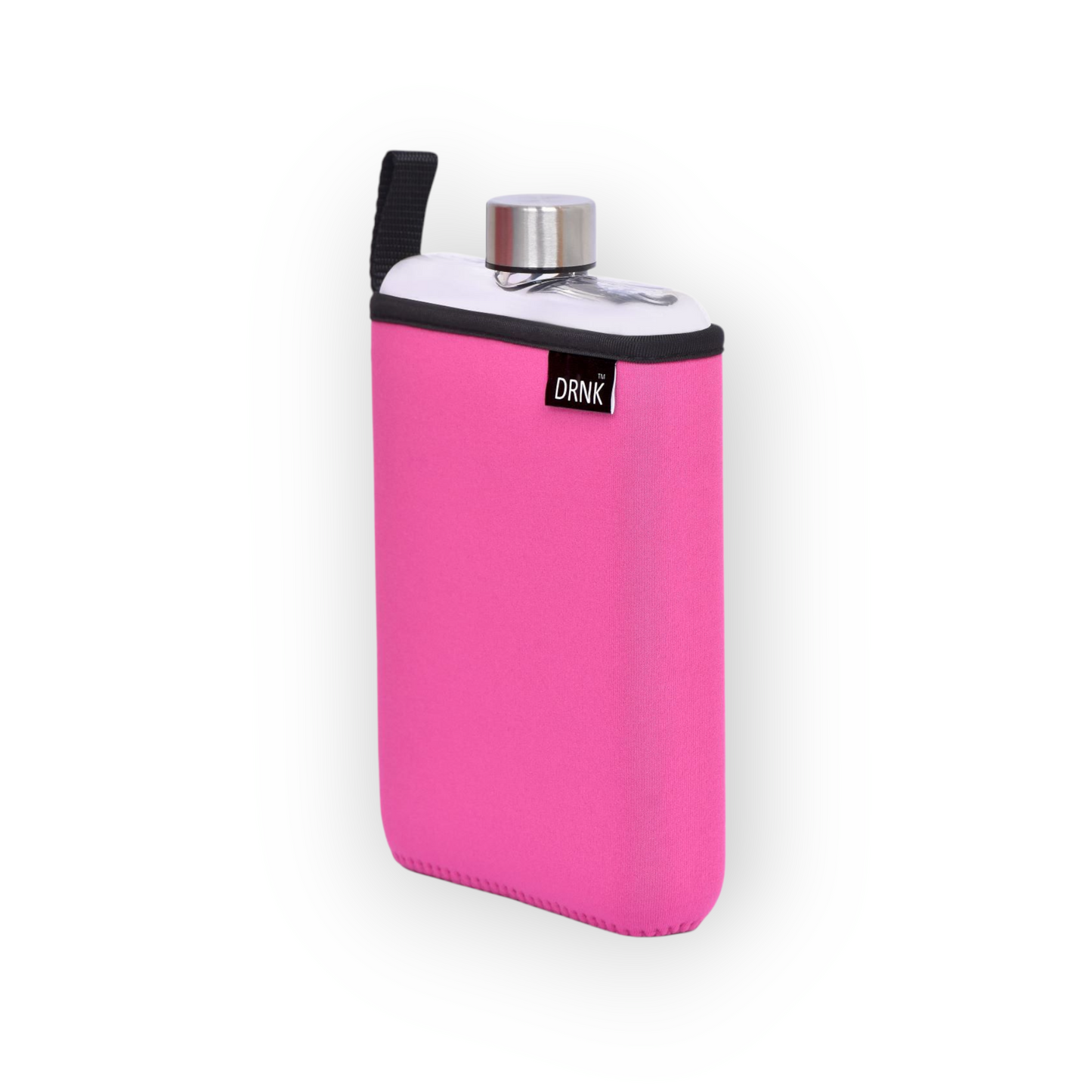 Tritan slim water bottle with Fuchsia sleeve  (500 ml)